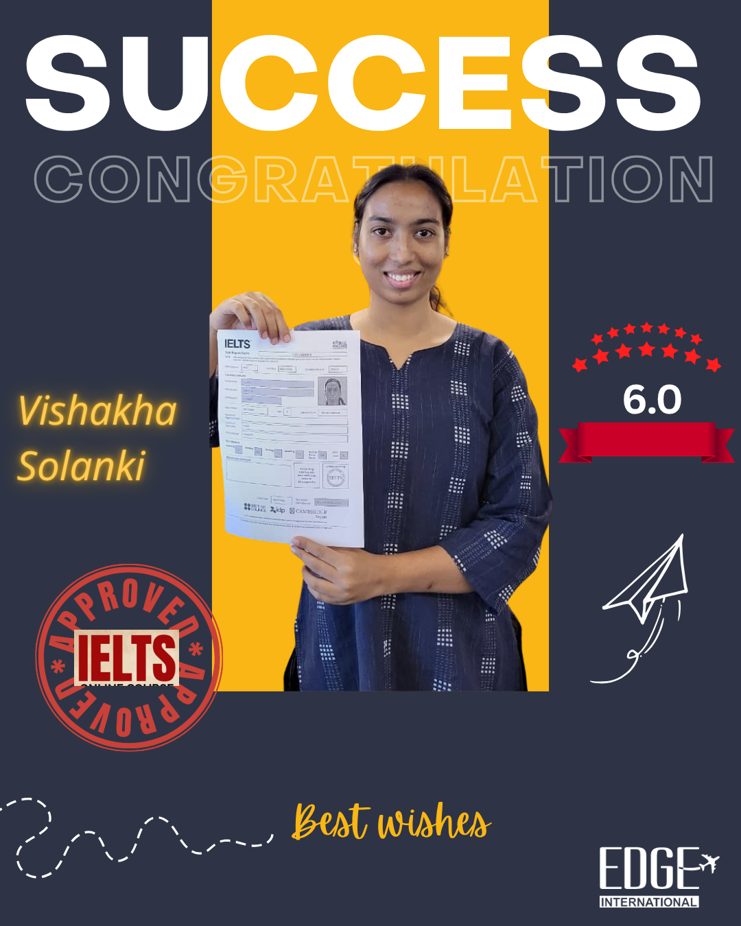 Vishakha Solanki - IELTS 6.0