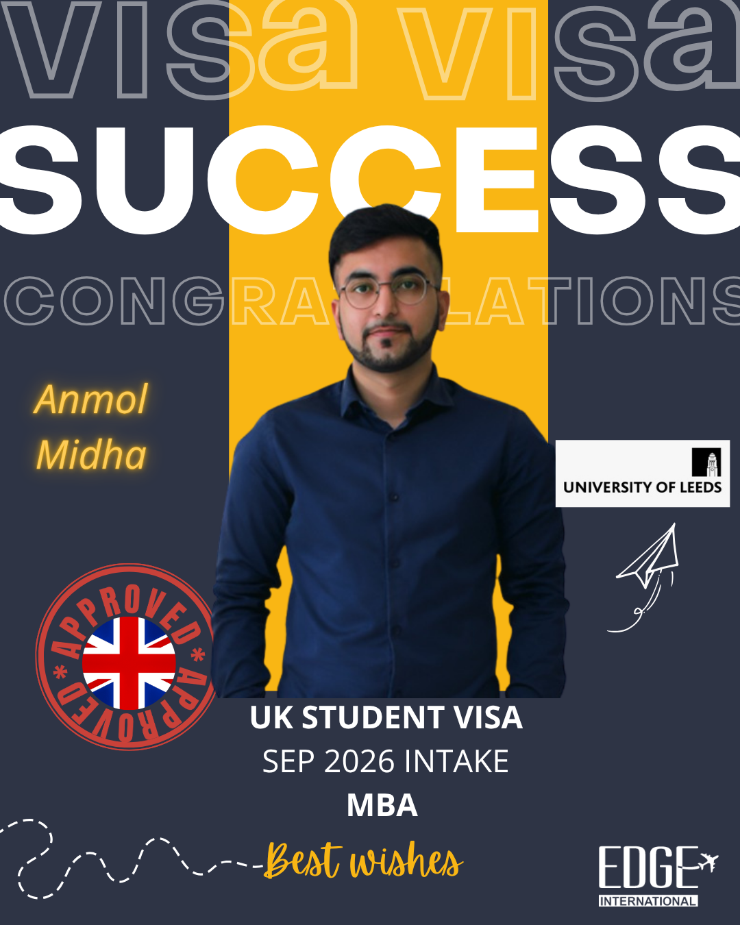 Anmol Midha - Student Visa - Sep 2026 Intake - MBA