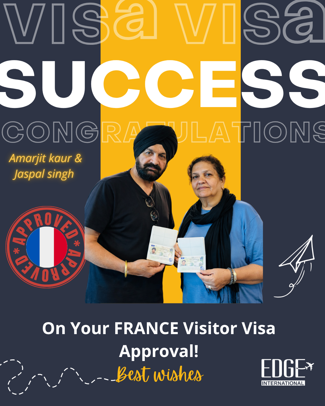 Amarjit Kaur & Jaspal Singh - Visitor Visa Approval