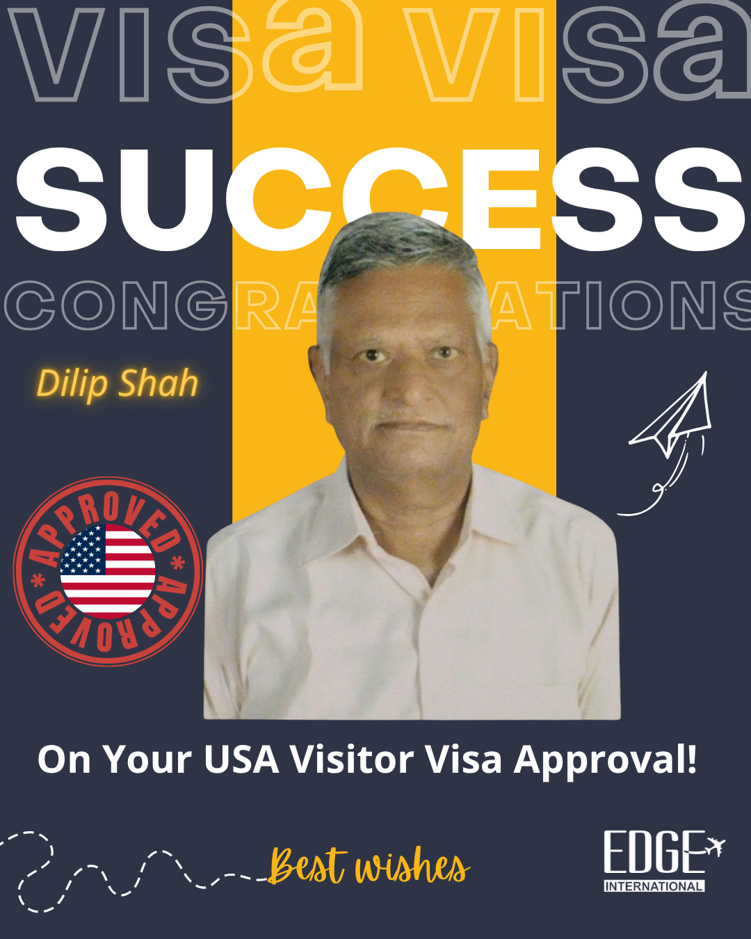 Dilip Shah - Visitor Visa Approval