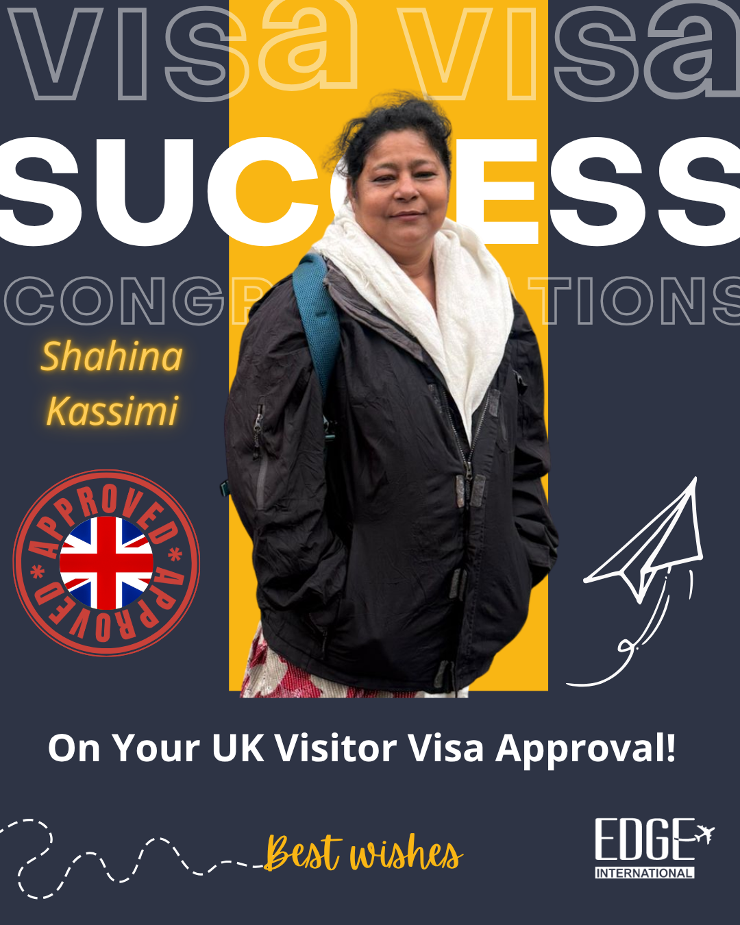 Shahina Kassimi - Visitor Visa Approval
