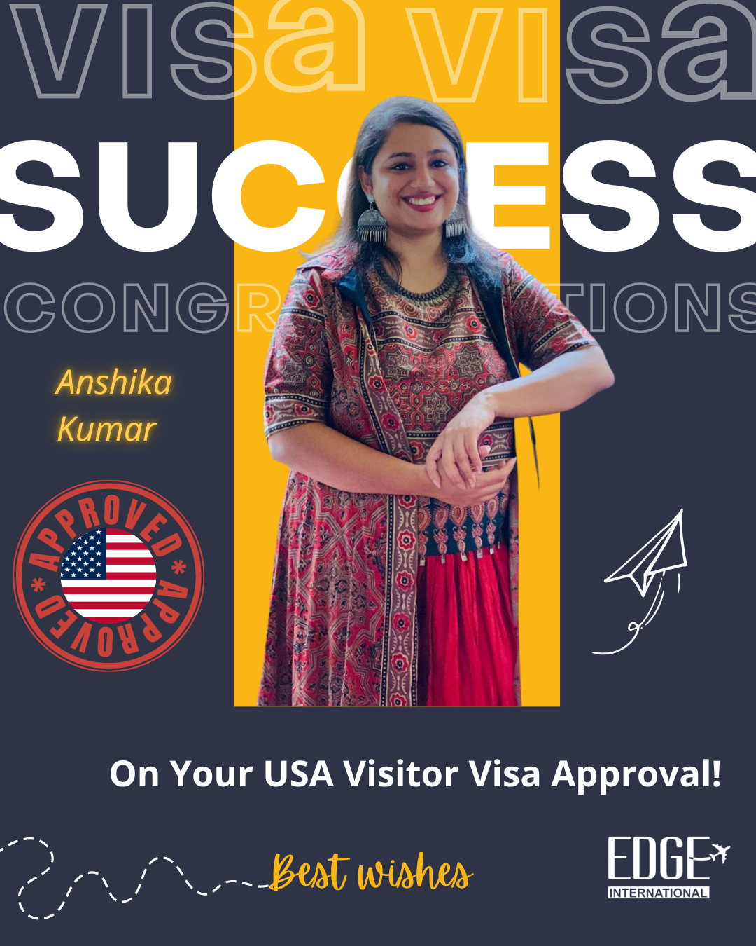 Anshika Kumar - Visitor Visa Approval