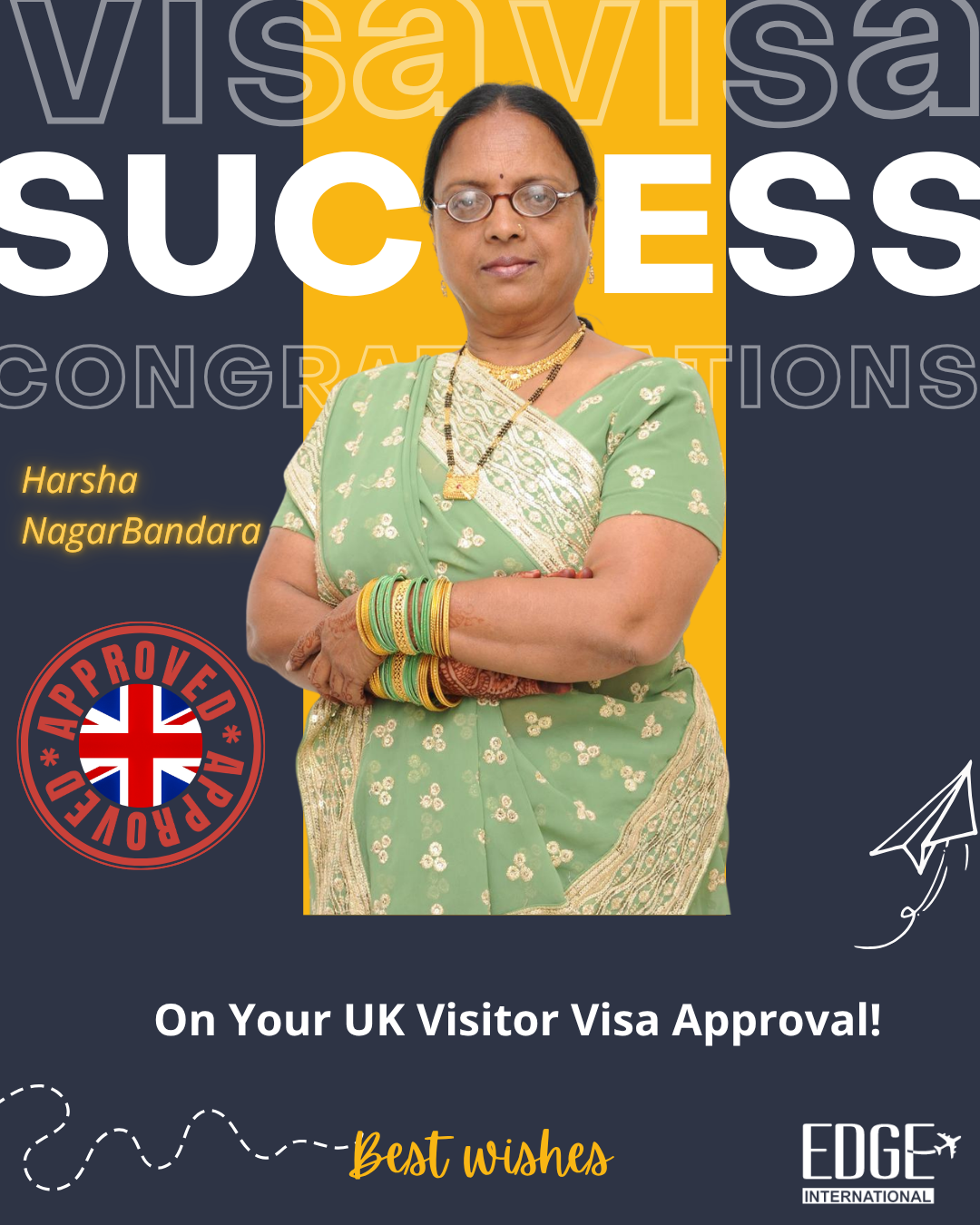 Harsha NagarBandara - Visitor Visa Approval