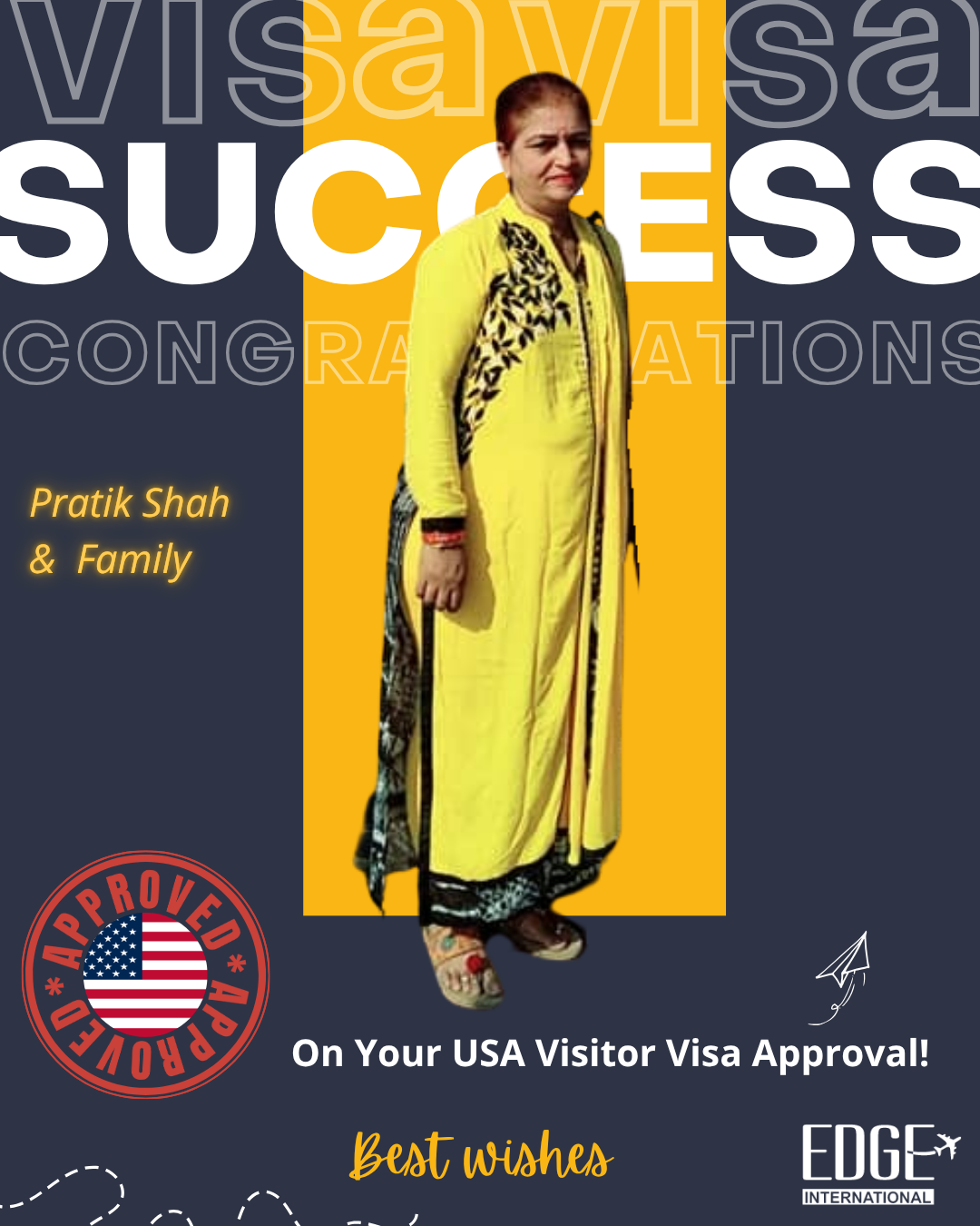 Pratik Shah & Family - Visitor Visa Approval